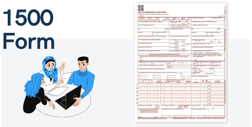 An example of the 1500 form template